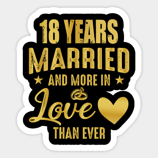18th Wedding Anniversary, 18 Years marriage anniversary for couples Wedding Anniversary Gift